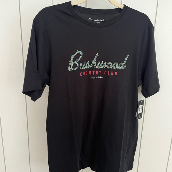 NWT Travis Matthew T-shirt Black Size Medium - Picture 2 of 2